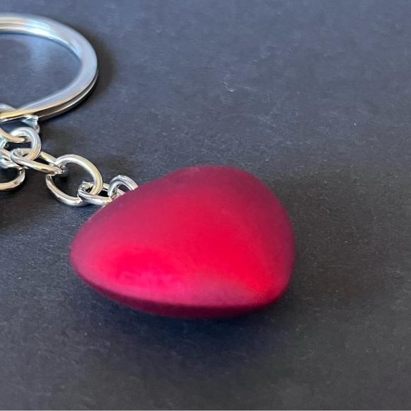 Rose and Heart Bag Charm / Keychain - Picture 4 of 8